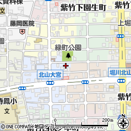 京都府京都市北区紫竹下緑町73周辺の地図