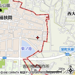 愛知県名古屋市緑区桶狭間2841周辺の地図