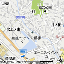 愛知県豊明市阿野町（藤手）周辺の地図