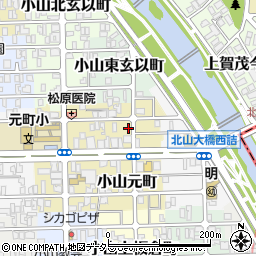 京都府京都市北区小山元町25周辺の地図