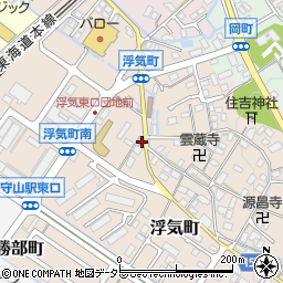 滋賀県守山市浮気町336周辺の地図