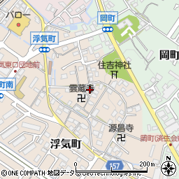 滋賀県守山市浮気町167周辺の地図