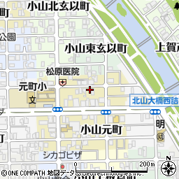 京都府京都市北区小山元町27周辺の地図