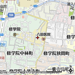 京都府京都市左京区修学院薬師堂町周辺の地図