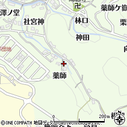 愛知県豊田市九久平町薬師1-2周辺の地図