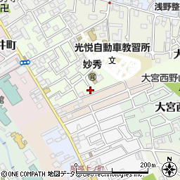 京都府京都市北区鷹峯黒門町11-14周辺の地図