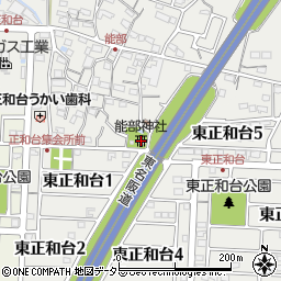 能部神社周辺の地図