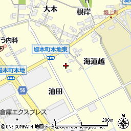 愛知県豊田市堤本町甫路下周辺の地図