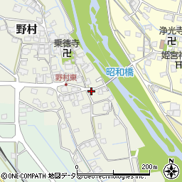 兵庫県神崎郡神河町野村110周辺の地図