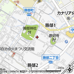 〒524-0041 滋賀県守山市勝部町の地図