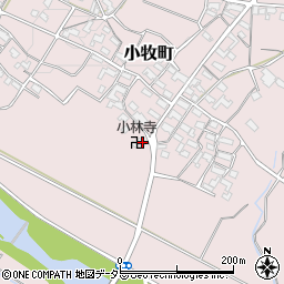 三重県四日市市小牧町721周辺の地図
