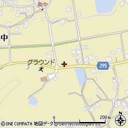 奥中公民館前周辺の地図