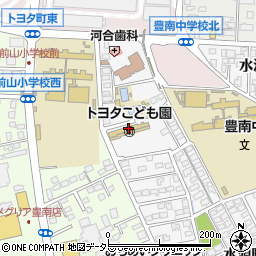 豊田市立トヨタこども園周辺の地図