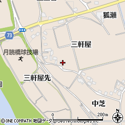 京都府亀岡市馬路町三軒屋周辺の地図