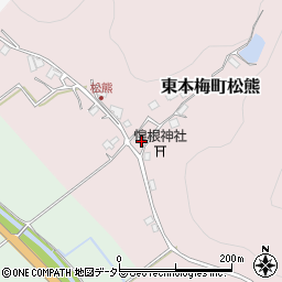 京都府亀岡市東本梅町松熊ソトハ周辺の地図