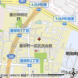 愛知県豊田市豊栄町1丁目196周辺の地図