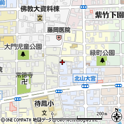 京都府京都市北区紫竹下緑町46周辺の地図