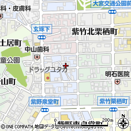 京都府京都市北区紫竹西野山東町13-3周辺の地図