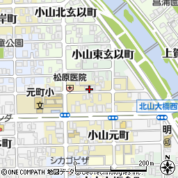 京都府京都市北区小山元町31周辺の地図