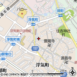 滋賀県守山市浮気町185周辺の地図