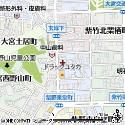 サンディ紫竹店周辺の地図