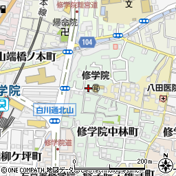 京都府京都市左京区修学院犬塚町31周辺の地図