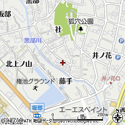 愛知県豊明市三崎町社13-7周辺の地図