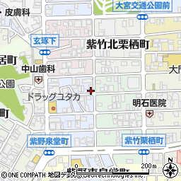 京都府京都市北区紫竹西野山東町11-2周辺の地図