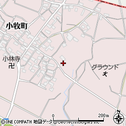 三重県四日市市小牧町671周辺の地図