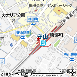 守山市役所　都市活性化局駅前総合案内所周辺の地図