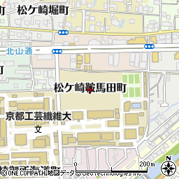 京都府京都市左京区松ケ崎鞍馬田町周辺の地図