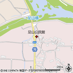 足山公民館周辺の地図