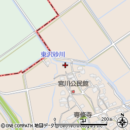 滋賀県東近江市宮川町457周辺の地図