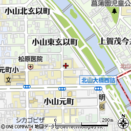 京都府京都市北区小山元町36周辺の地図