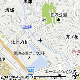 愛知県豊明市三崎町社13-15周辺の地図