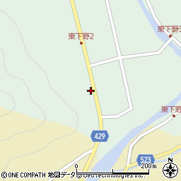 兵庫県宍粟市山崎町東下野8-6周辺の地図