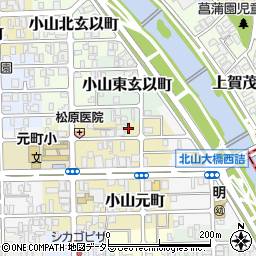 京都府京都市北区小山元町34周辺の地図