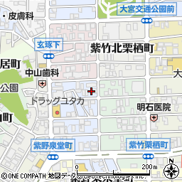 京都府京都市北区紫竹西野山東町11周辺の地図