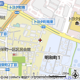 愛知県豊田市豊栄町1丁目159周辺の地図