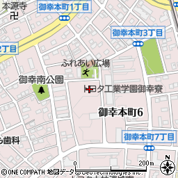 愛知県豊田市御幸本町周辺の地図