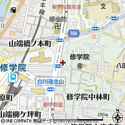 京都府京都市左京区修学院犬塚町27-18周辺の地図