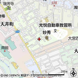 京都府京都市北区鷹峯黒門町12-1周辺の地図