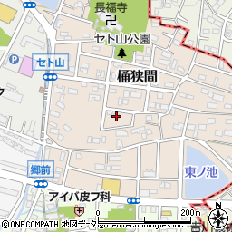 愛知県名古屋市緑区桶狭間2402周辺の地図