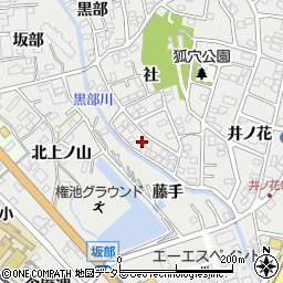 愛知県豊明市三崎町社13周辺の地図