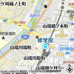 京都府京都市左京区山端川端町11周辺の地図