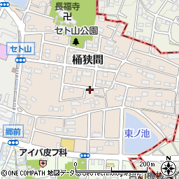 愛知県名古屋市緑区桶狭間2313周辺の地図