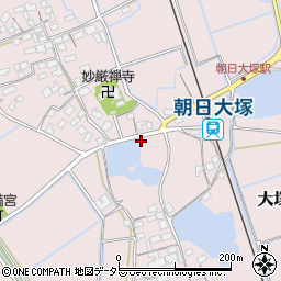 滋賀県東近江市大塚町341-4周辺の地図