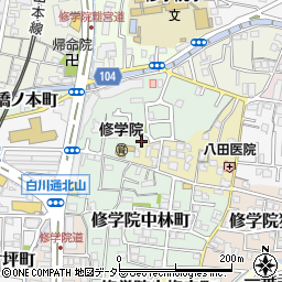 京都府京都市左京区修学院犬塚町15-1周辺の地図