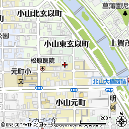 京都府京都市北区小山元町33周辺の地図