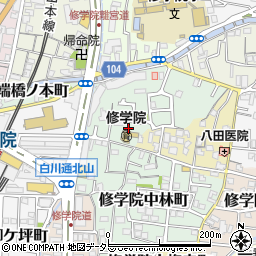 京都府京都市左京区修学院犬塚町18-15周辺の地図